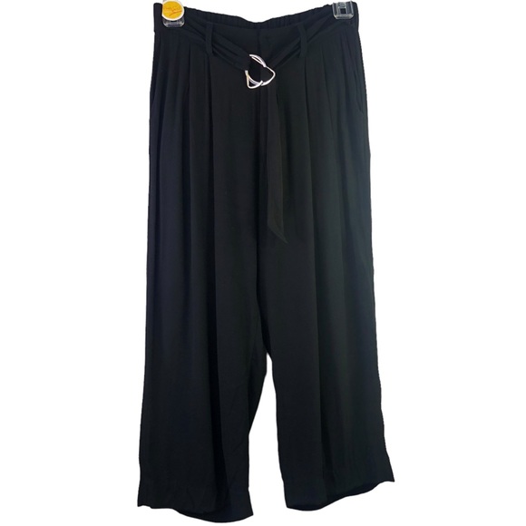 HARLOWE & GRAHAM Black Casual Mid-Rise Pants Size XS - Picture 1 of 9